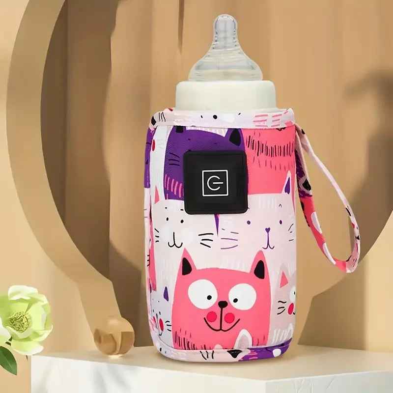 Calienta Biberones USB Portátil | Funda Térmica para Carrito de Bebé