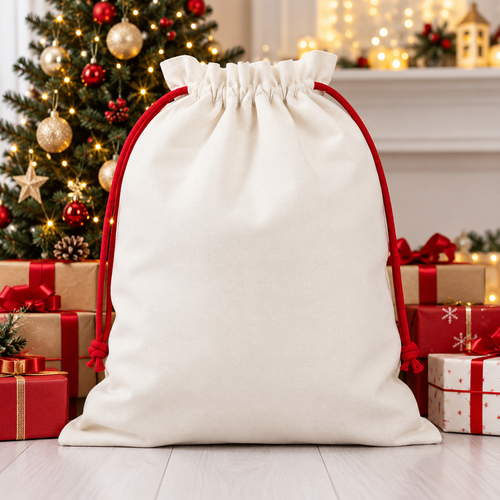 Saco de Navidad personalizado con inicial y nombre