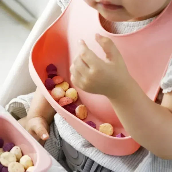 Juego de Vajilla Infantil de Silicona Premium | Plato con Ventosa, Bol, Babero y Cubiertos