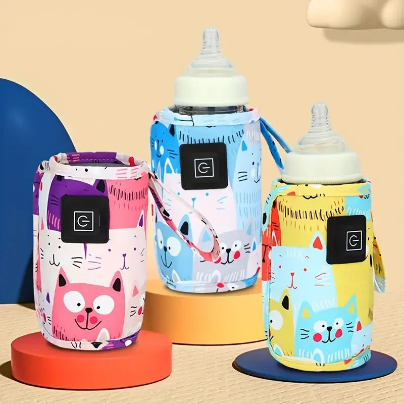 Calienta Biberones USB Portátil | Funda Térmica para Carrito de Bebé