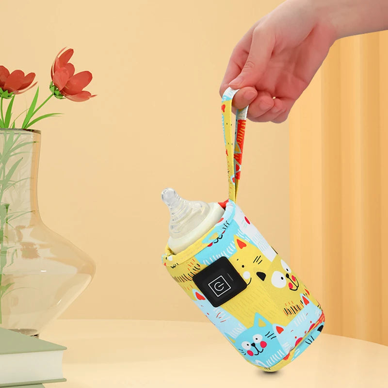 Calienta Biberones USB Portátil | Funda Térmica para Carrito de Bebé