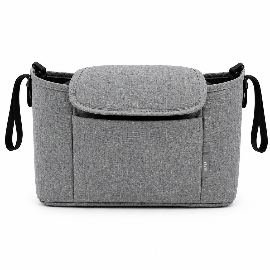 🍼 Organizador Universal para Carrito de Bebé Gran Capacidad con Portavasos